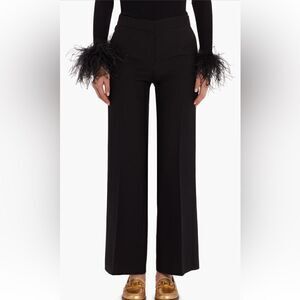 Valentino Garavani Crepe Couture Wool & Silk straight Leg Pants size US10/ EU 46
